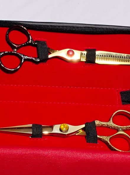 Golden Hair Cutting Shears 2x