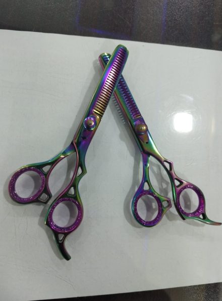 Pack of 2 Multi Shaded Haircutting Shears