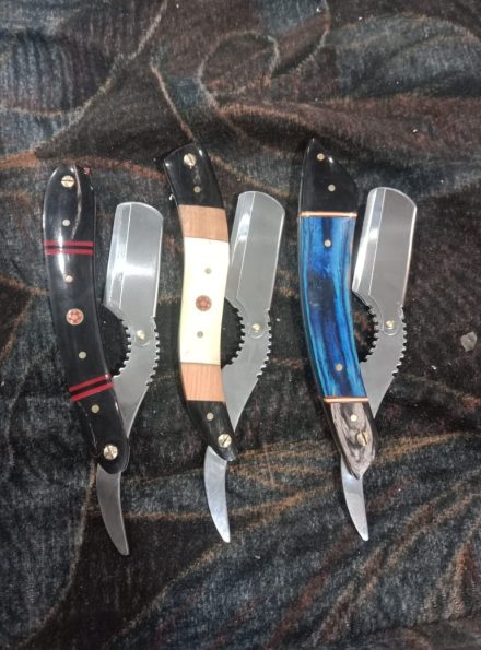 Replaceable Straight Blade Razor